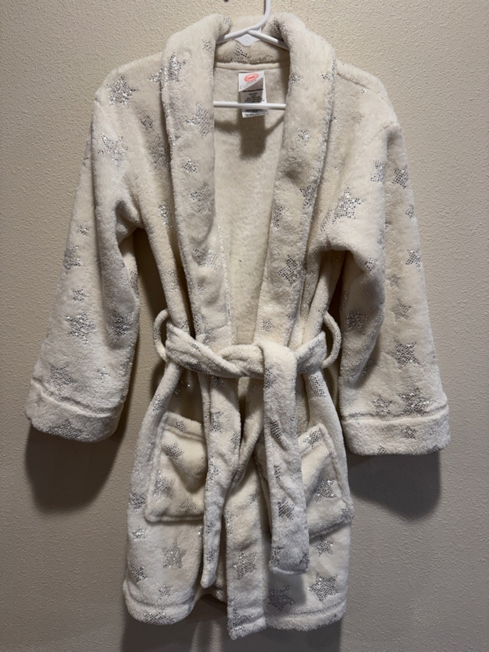 Like New White / Cream and Silver Hooded Star Robe